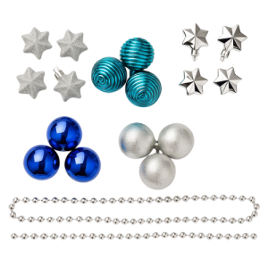 Conjunto Bolas Natalinas Azul (7)