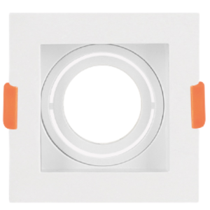 Spot Quadrado de Embutir Recuado Orientável 1xMR11 em ABS