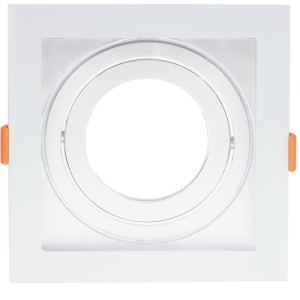 Spot Quadrado de Embutir Recuado Orientável 1xPAR30 em ABS