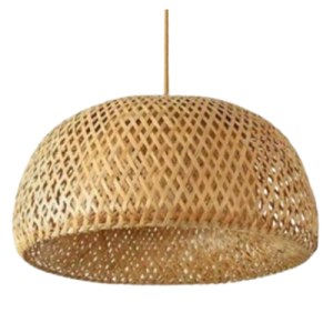 Pendente Oca Rústico Moderno 1X27 50cm Palha Natural