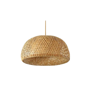 Pendente Oca Rústico Moderno 1X27 25cm Palha Natural