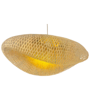 Pendente Cappello Rústico Moderno 1X27 65cm Palha Natural
