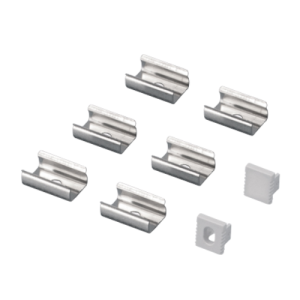 Perfil Nano de Sobrepor em alumínio 8mmX9mm (Inclui Kit de Fixação)