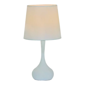 Abajur De Mesa Clean com Cúpula Em Linho 1XE27