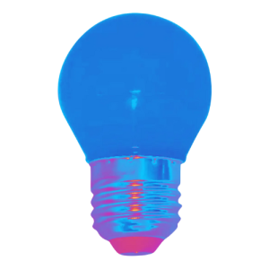 Lâmpada Led Bolinha G45 3W Bivolt Azul