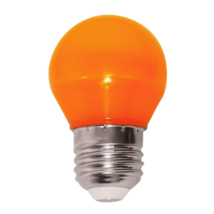 Lâmpada Led Bolinha G45 3W Bivolt Laranja