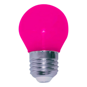 Lâmpada Led Bolinha G45 3W Bivolt Rosa