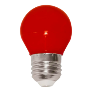 Lâmpada Led Bolinha G45 3W Bivolt Vermelha