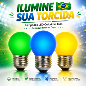 Lâmpada Led Bolinha G45 Copa do Mundo (1)