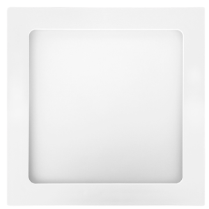 Plafon de Embutir Recuado Sobrepor Quadrado Branco 18W Bivolt IP20