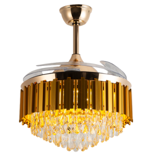 Ventilador de Teto Air Cristal com Plafon e Pás Retrátil (3)
